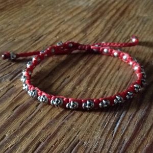 M.Cohen Sterling Silver Skull Bracelet